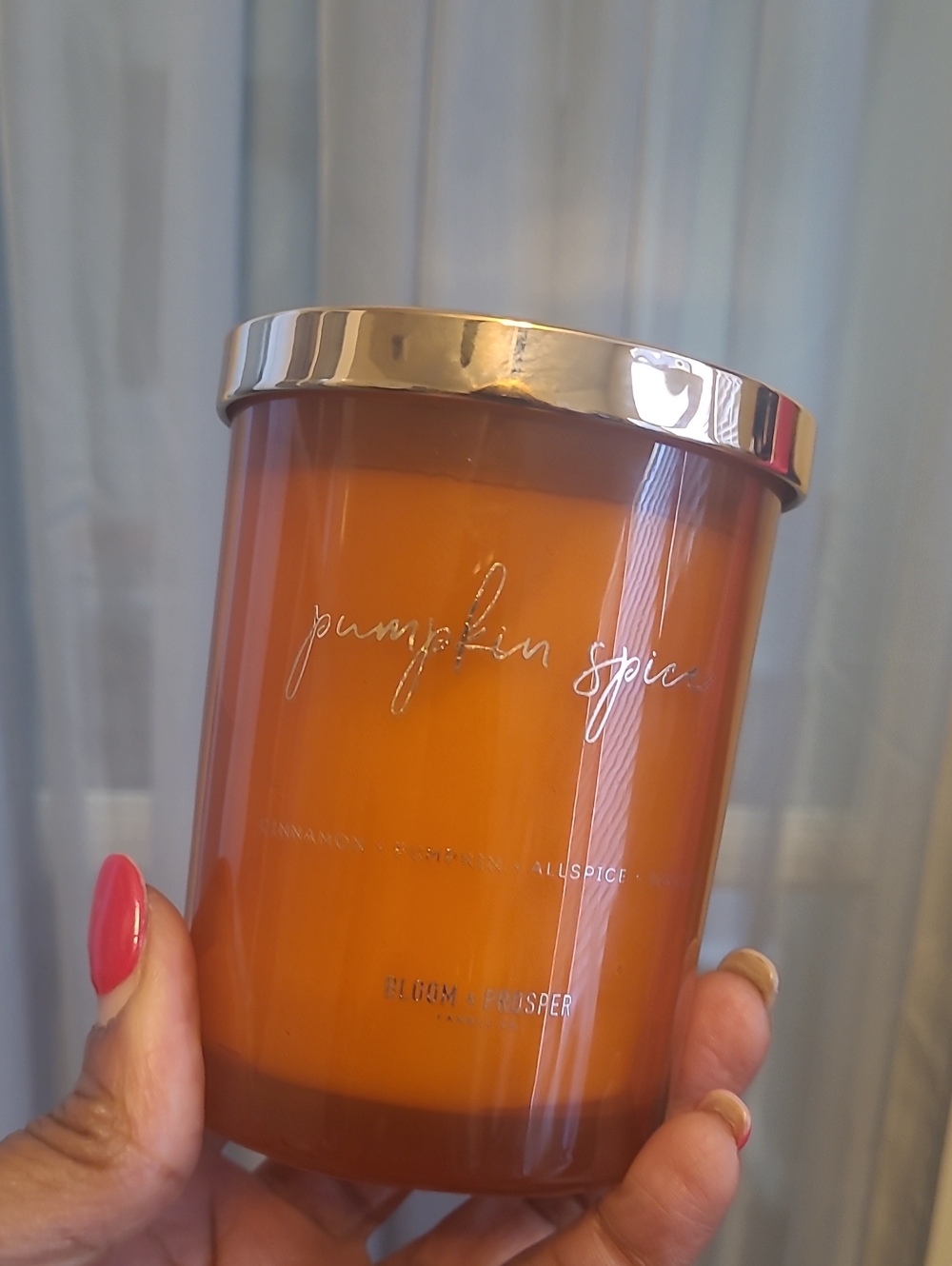 BLOOM & PROSPER Pumpkin Spice Scented Candle - 8.2oz